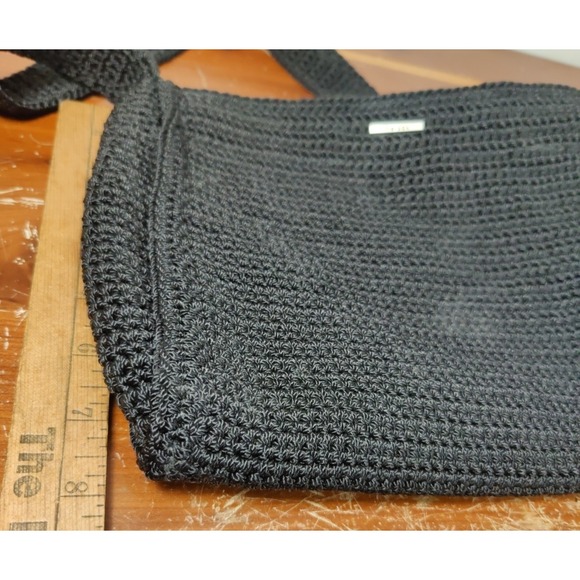The Sak Black Crochet Shoulder Bag Original Sustainable Indio - Picture 6 of 14
